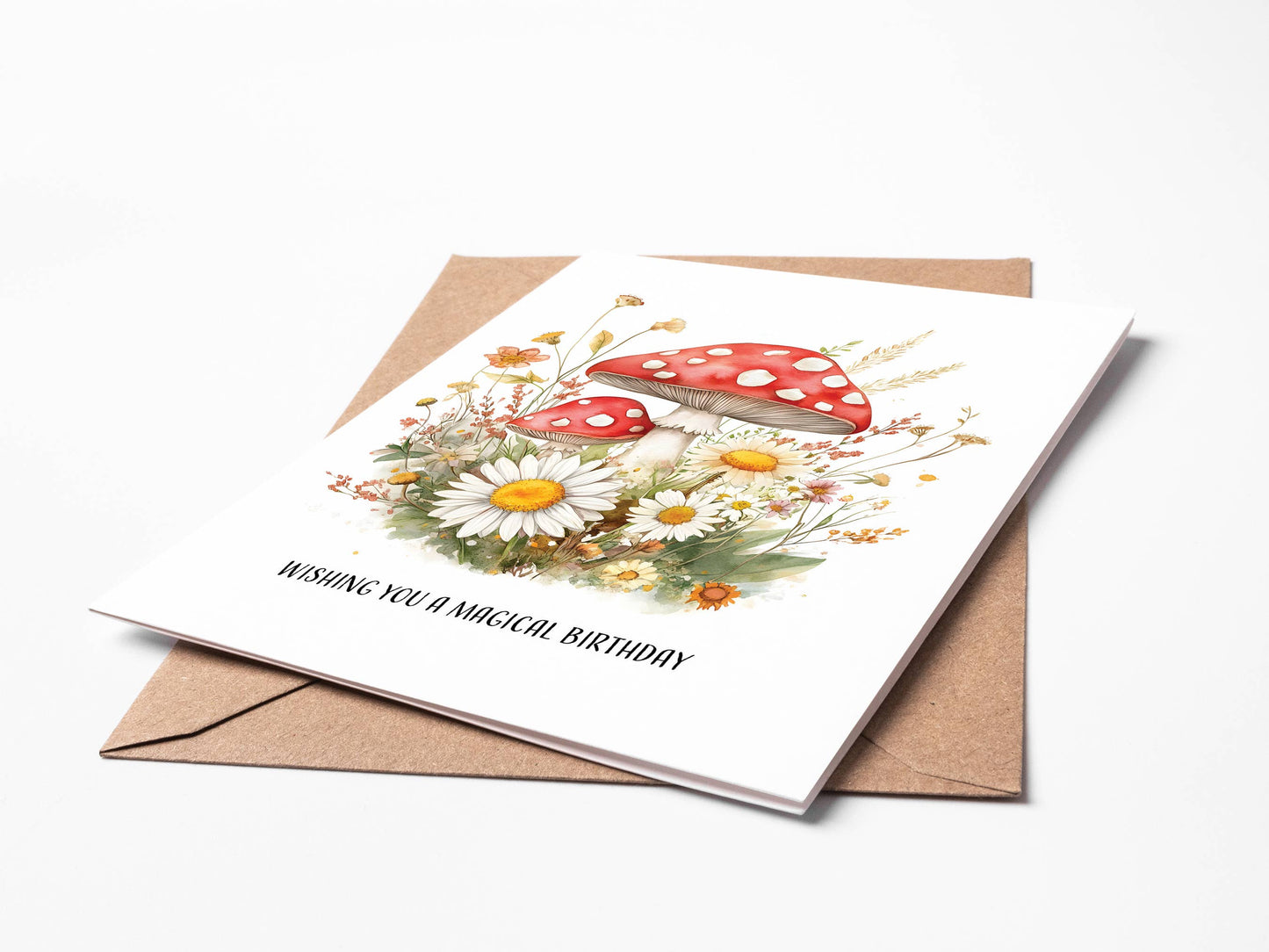 Mushroom Birthday Card BD08 Magical Birthday Floral