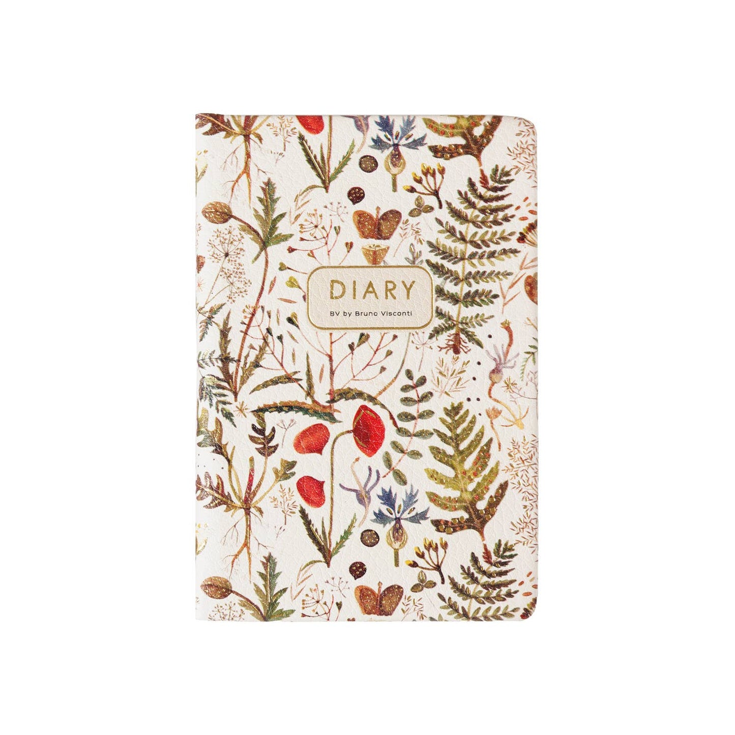 A7 Vegan Leather Pocket Planner -Greens and Flowers