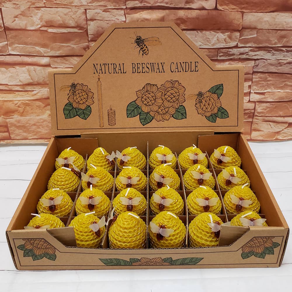 Natural Yellow Beeswax Candle