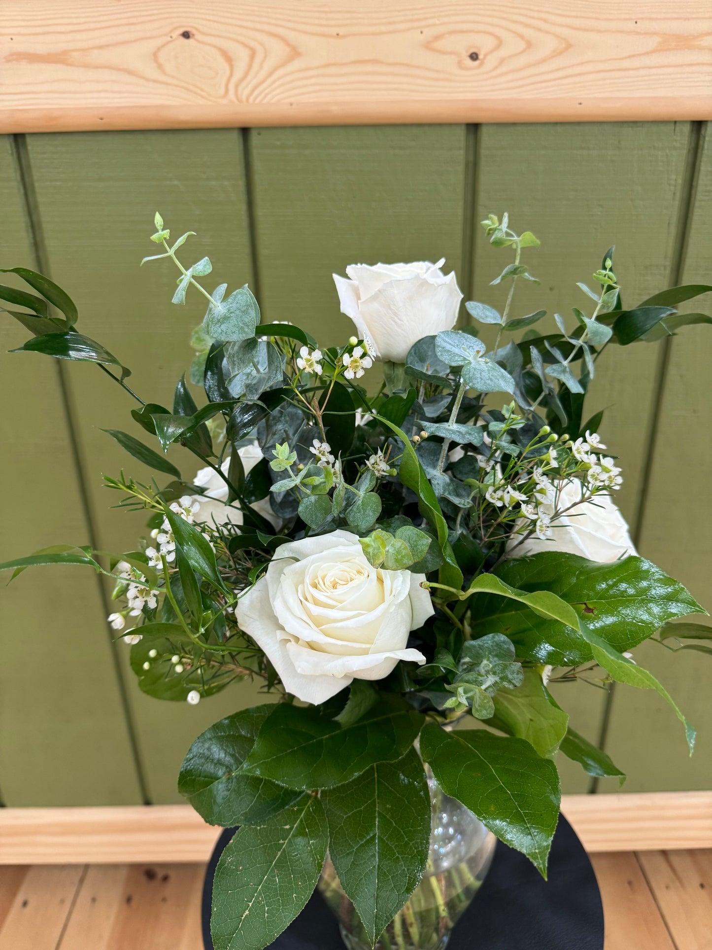 Mary Jane Bouquet - Half Dozen Rose Arrangement