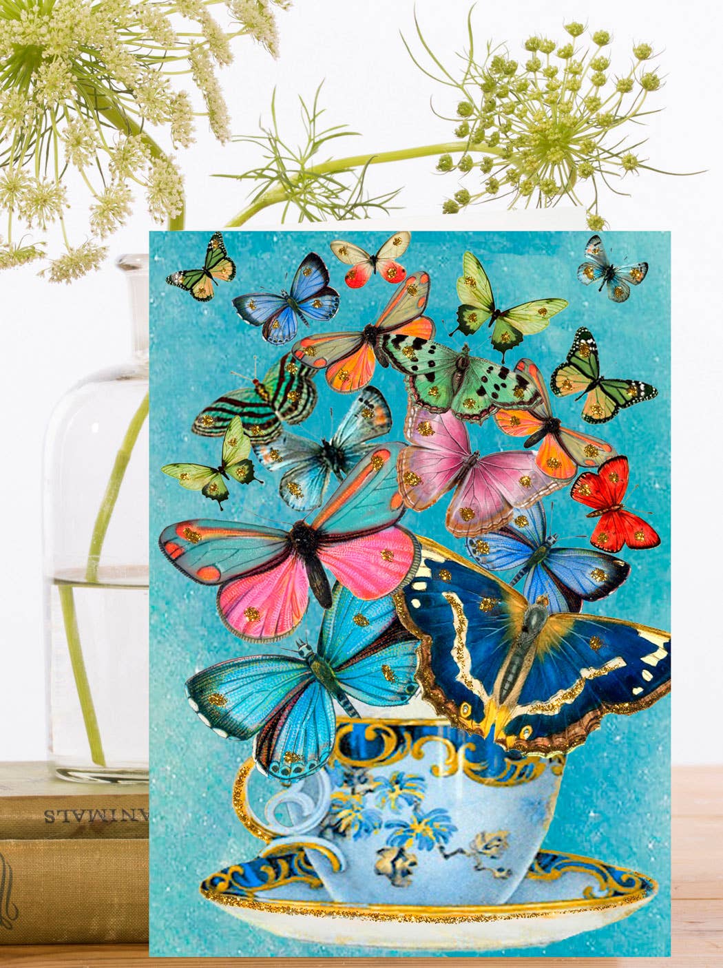 Butterfly Parade Glitter Card