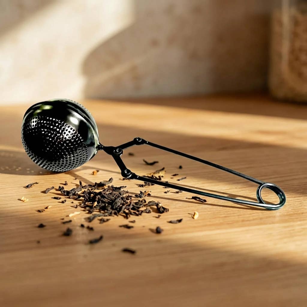 Black Stainless Steel Tea Strainer | Infuser | NEW