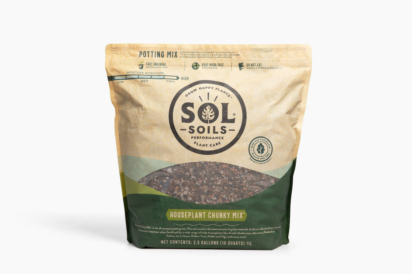 Soil (10Qt) Houseplant Chunky Mix (Aroid/Tropical Soilless)