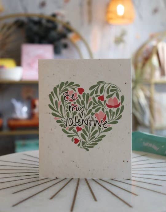 Plantable Valentine Card | Love Card | Leafy Heart