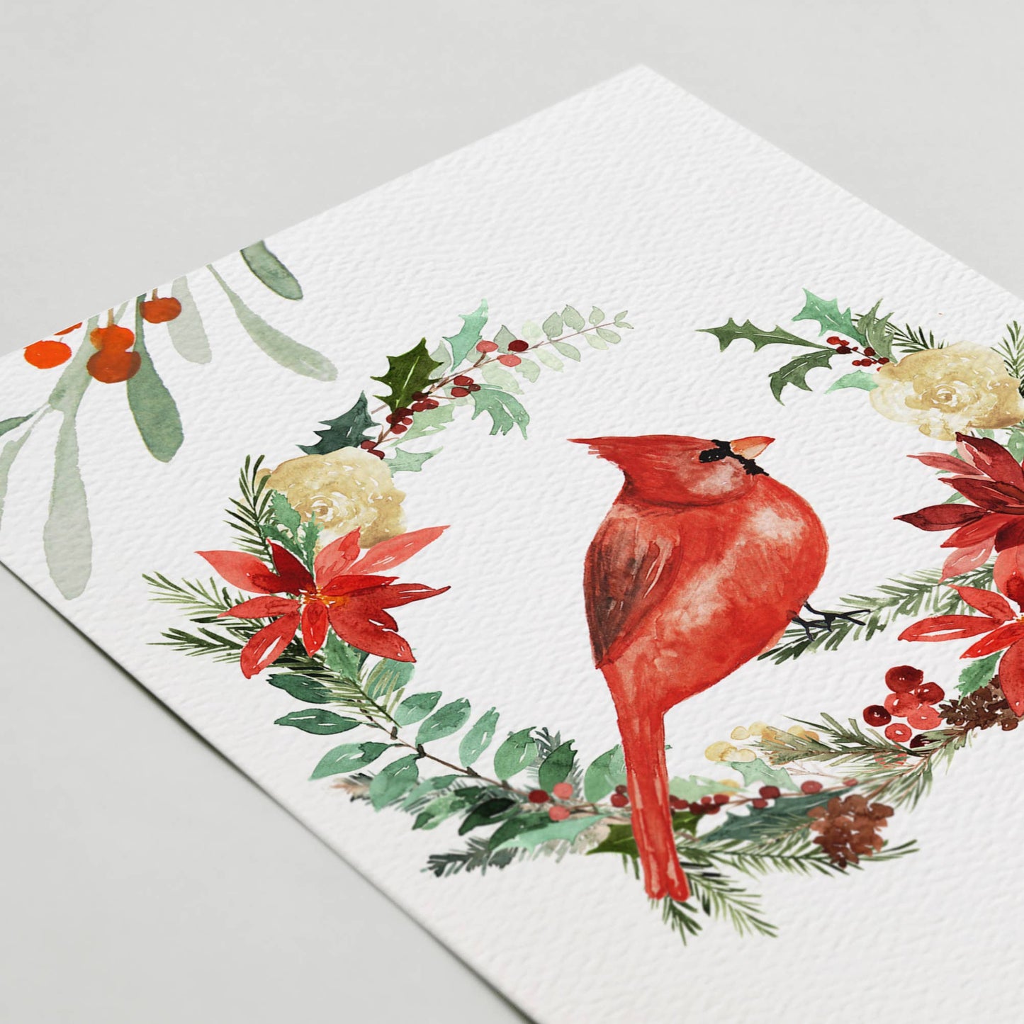 Winter Bird Happy Holidays Card