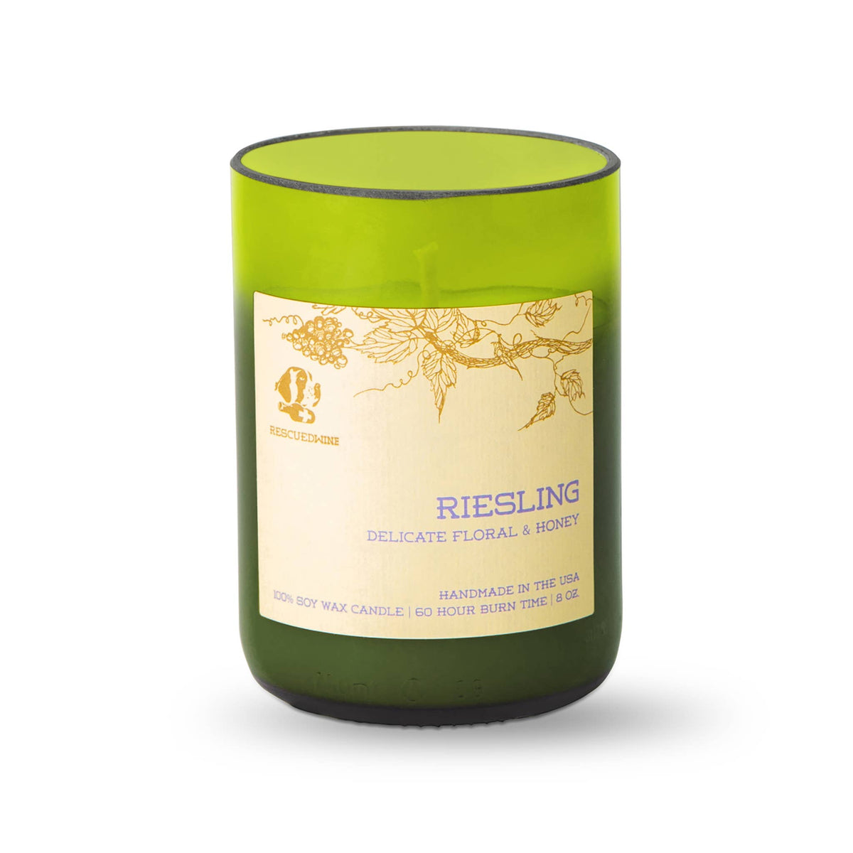 Riesling Balance Soy Candles - Wine Bottle Candle