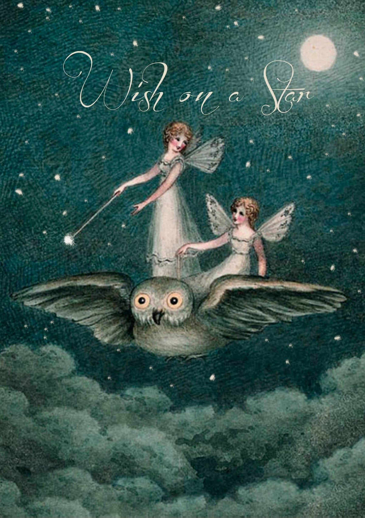 Midnight Wish Greeting Card
