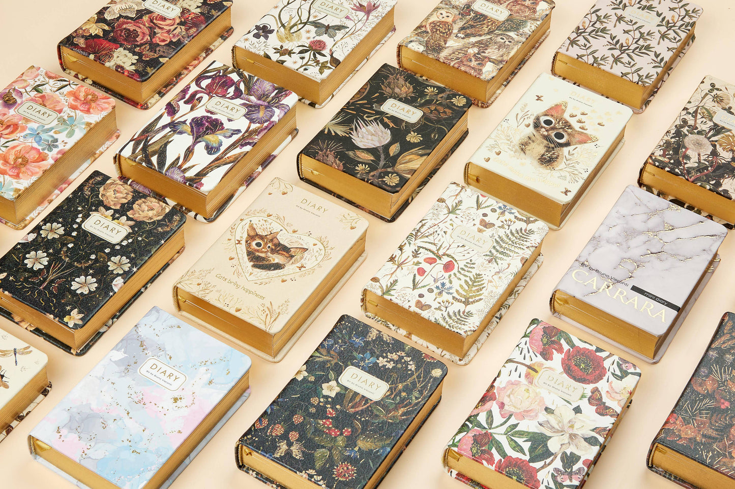 A7 Vegan Leather Pocket Planner -Greens and Flowers