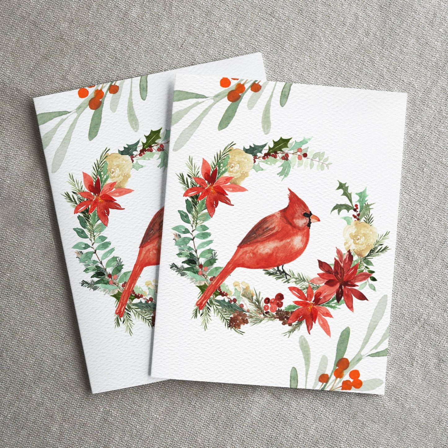 Winter Bird Happy Holidays Card