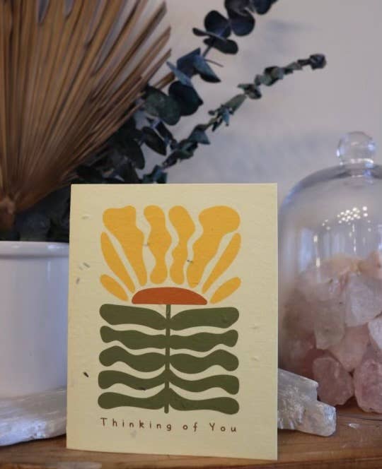 Sunflower Plantable Card  | Thinking of You Card | Eco Card