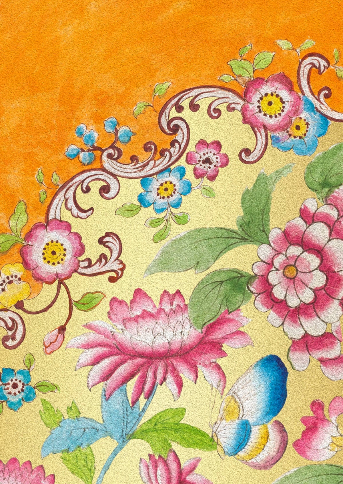 French China Collage Greeting Card