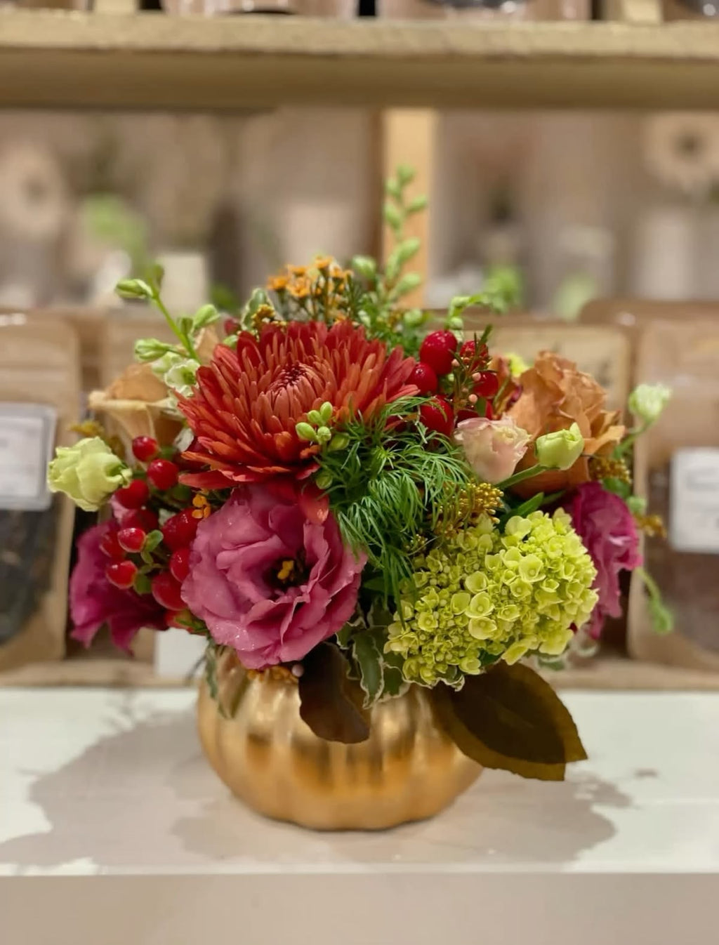 Pumpkin Flower Arrangement