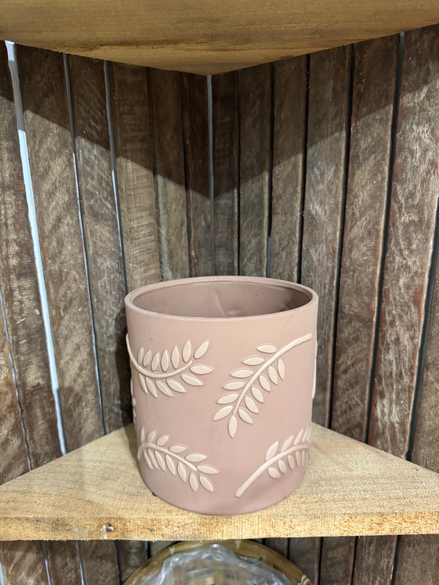 Brown Wheat Vase/Pot