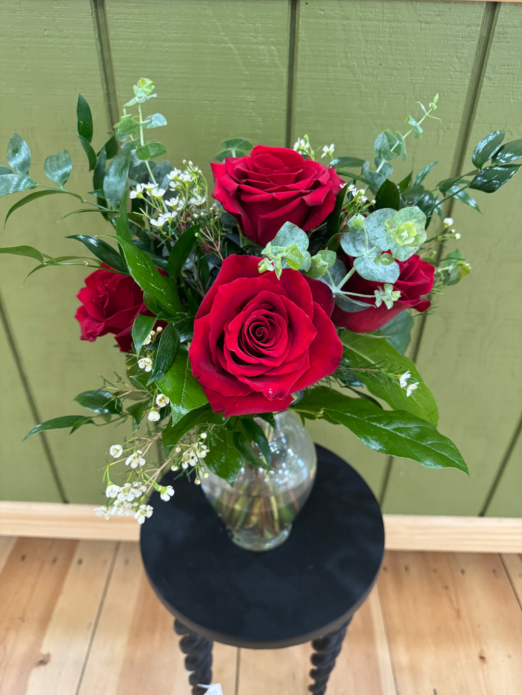 Mary Jane Bouquet - Half Dozen Rose Arrangement