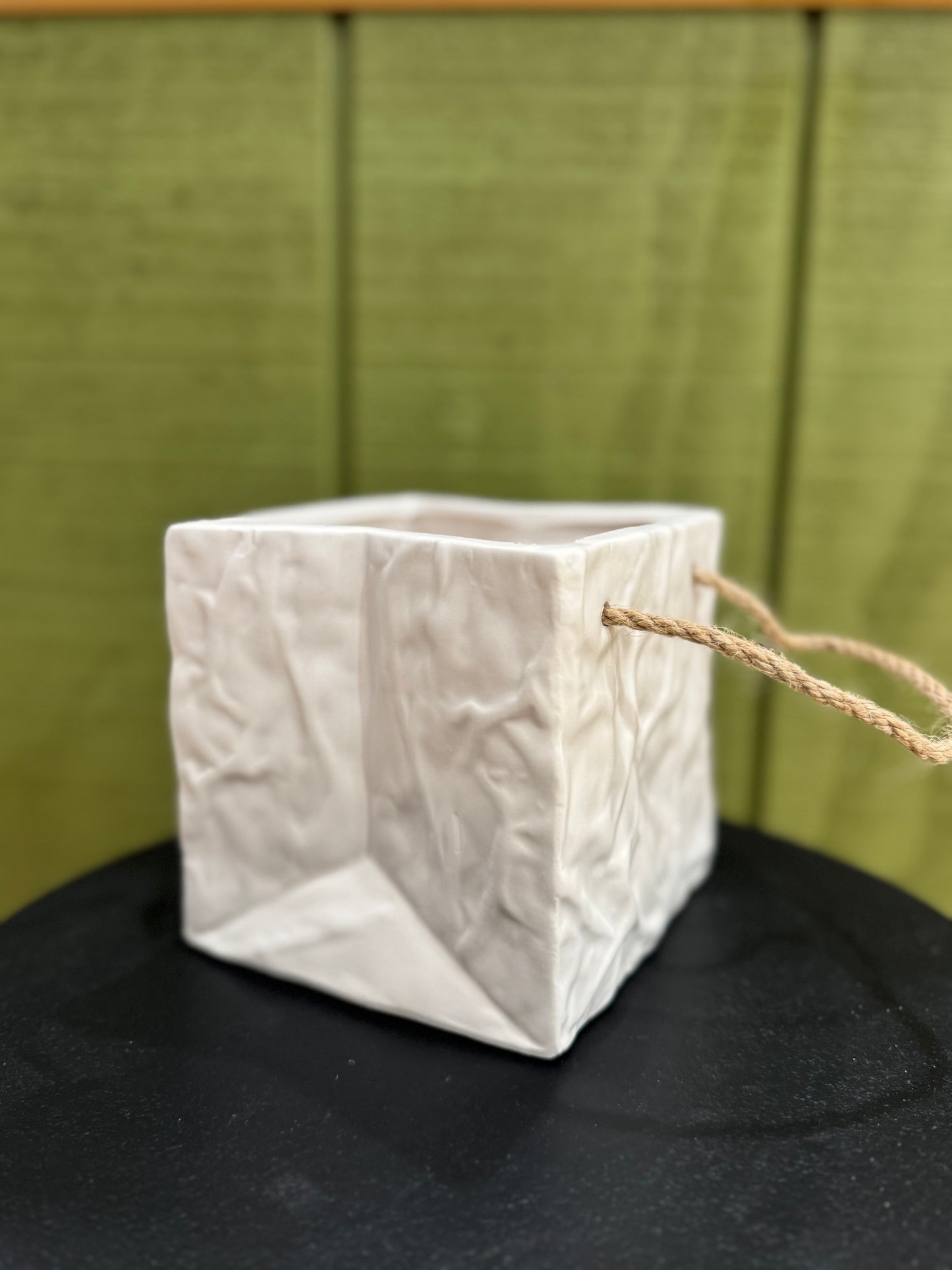 Ceramic Paper Bag Vases