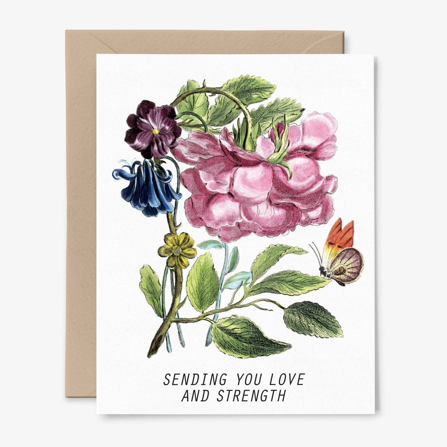 Sending You Love and Strength | Botanical  Card | Floral