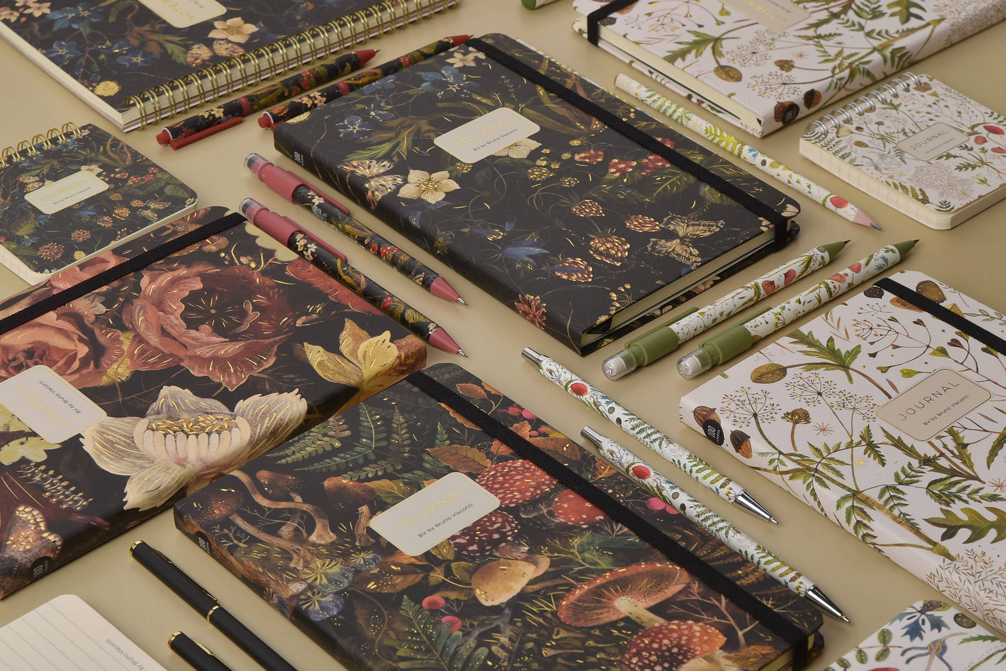 Hardcover Journal A5 - Forest Mushrooms