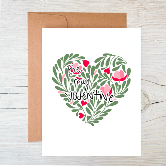 Plantable Valentine Card | Love Card | Leafy Heart