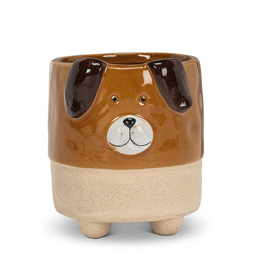 Lg Dog on Legs Planter-4.5"H-865