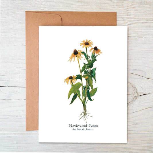 Plantable Wildflower Card | Eco Card | Black-eyed Susan