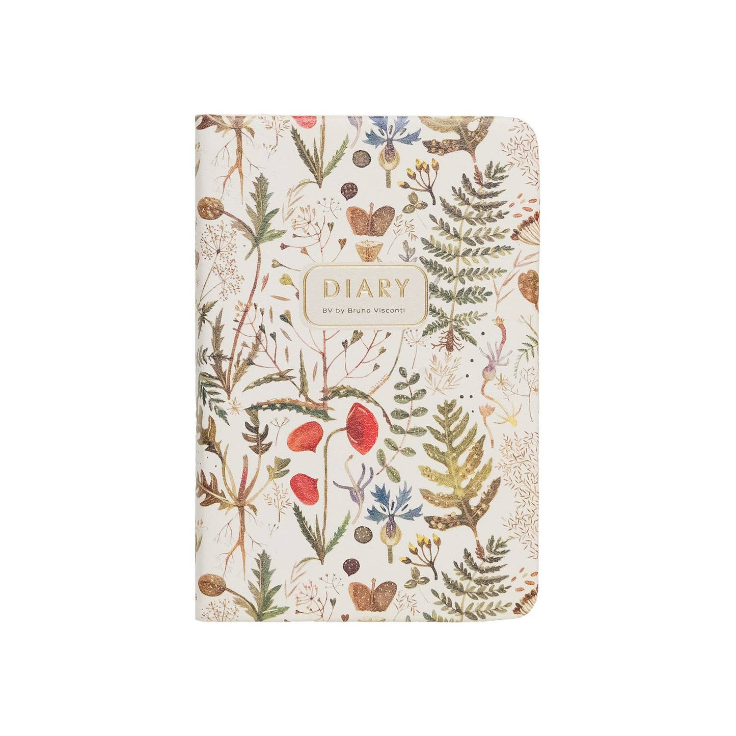 A7 Vegan Leather Pocket Planner -Greens and Flowers
