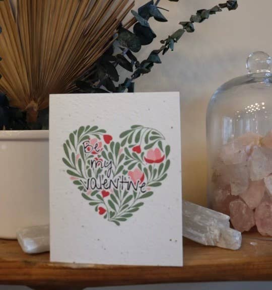 Plantable Valentine Card | Love Card | Leafy Heart