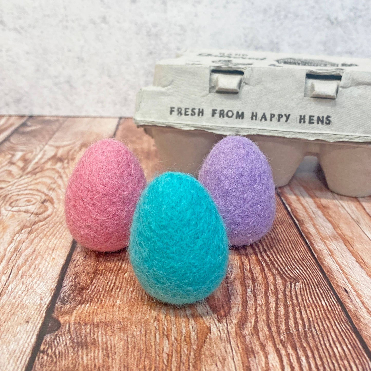 Set of 3 Mini Felt Eggs April Showers | Easter Eggs