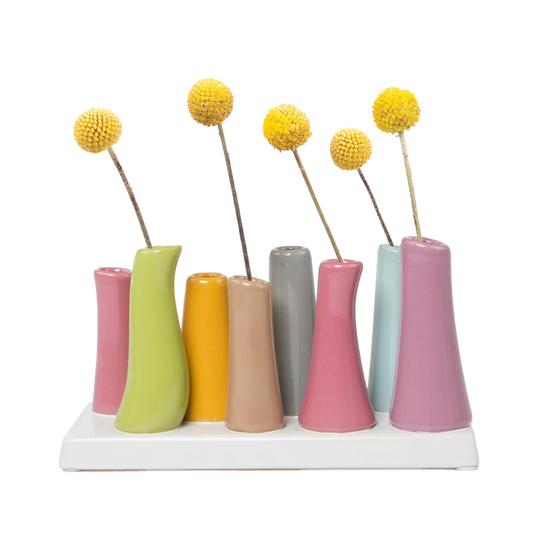 Pooley Bud Vases - 8 Tube