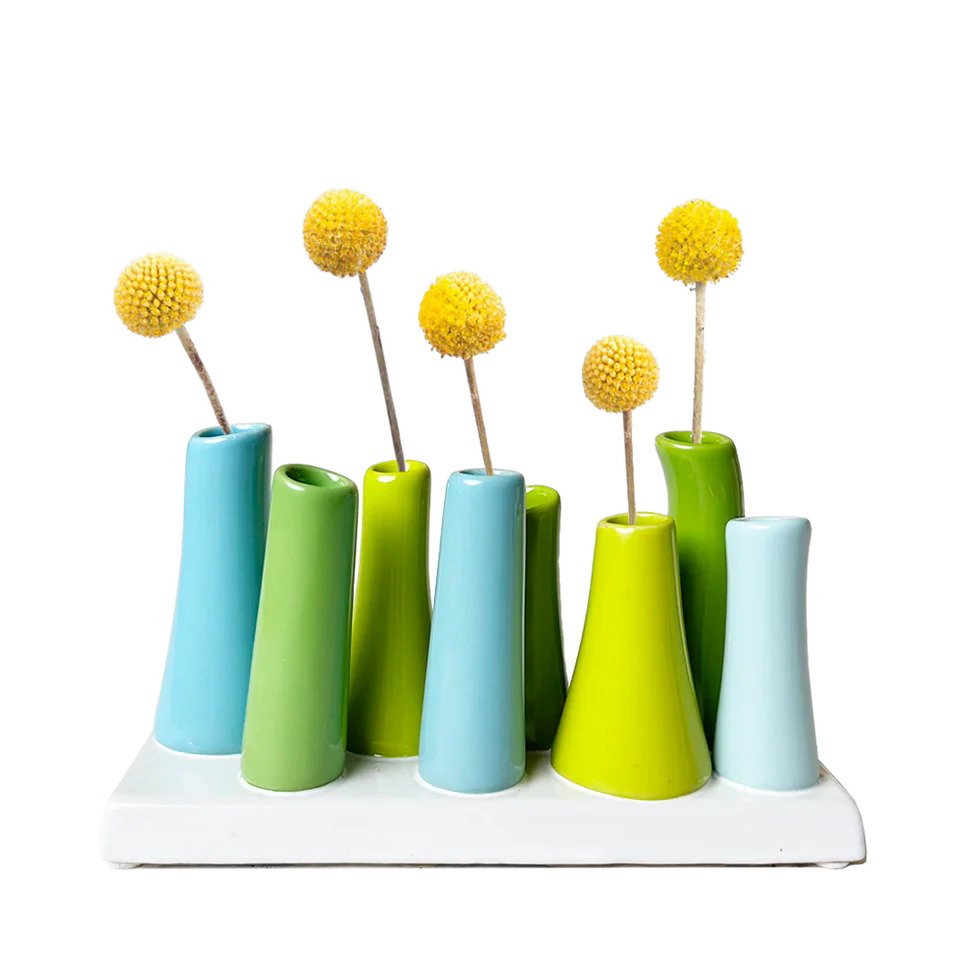 Pooley Bud Vases - 8 Tube