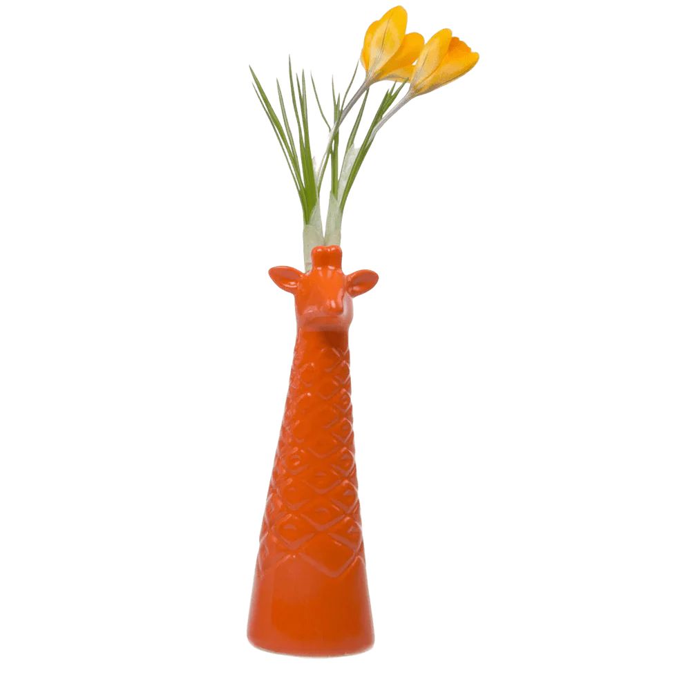 Giraffe Ceramic Flower Vase