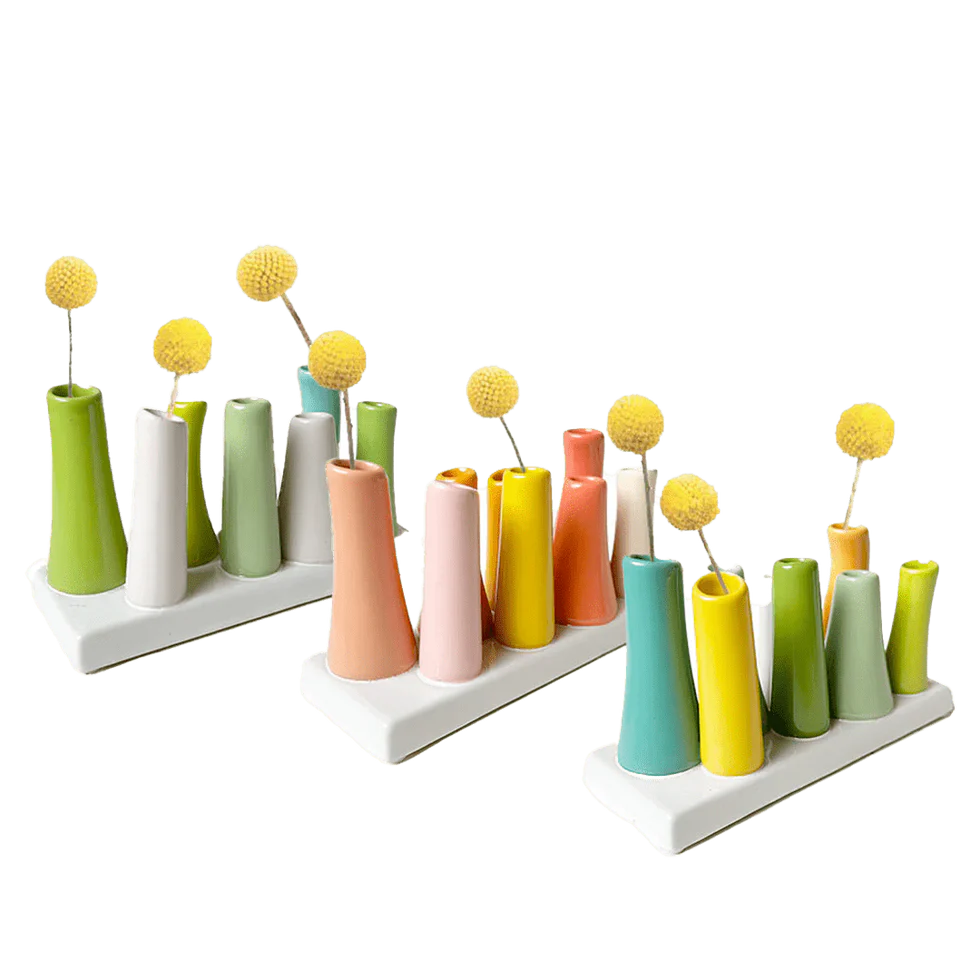 Pooley Bud Vases - 8 Tube