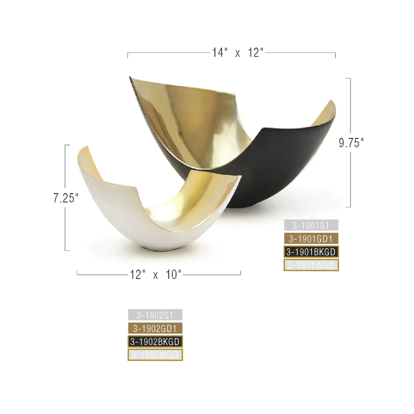 Small Metal Curve Vase