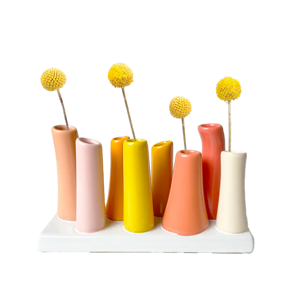 Pooley Bud Vases - 8 Tube