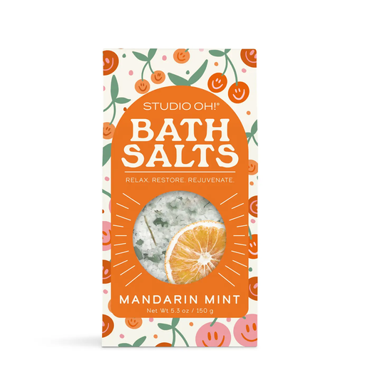 Mandarin Mint Scented Bath Salts
